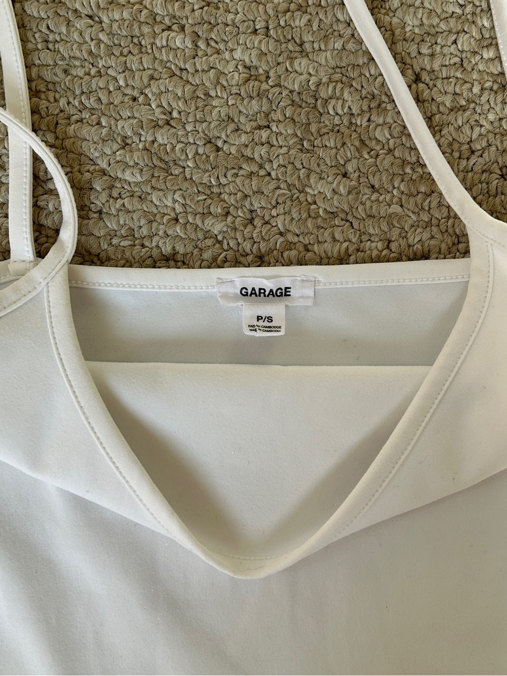 Garage Sleek Scoop Cami Top | White - Picture 3 of 4